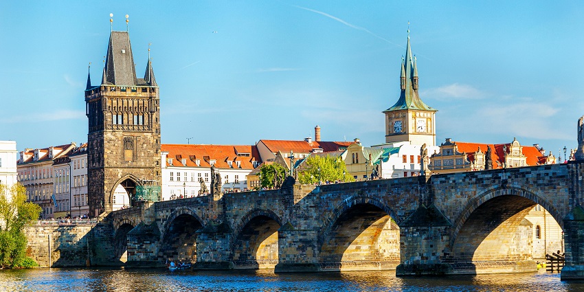Prague, Czech Republic, is a historic city with castles, Charles Bridge, and stunning architecture.