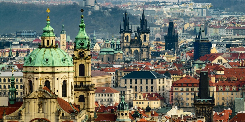 Prague’s historic streets make it one of the most romantic cities in Europe.