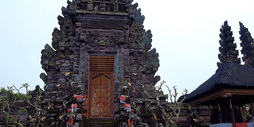The sacred Balinese temple is known for its spiritual ambiance and cultural significance.