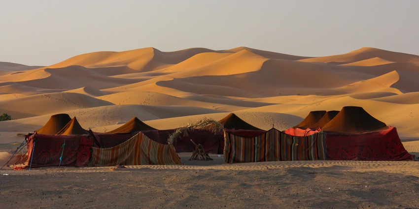 An image of the Pushkar Fair, one of the best destinations for camping in India for family