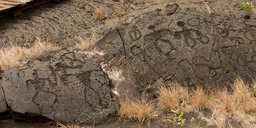 A rocky landscape featuring one of the best places to visit near Hawaii Volcanoes National Park