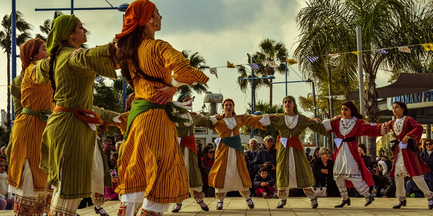 View of a performance during Rann Utsav,one of the festivals in December in India