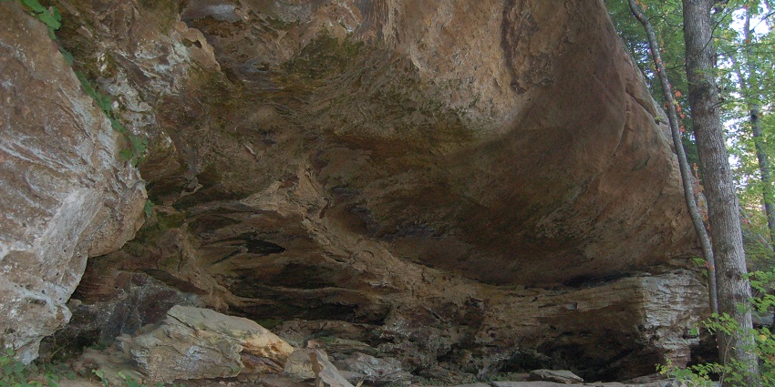 Scenic rock formations at Red River Gorge, a top outdoor rock climbing destination