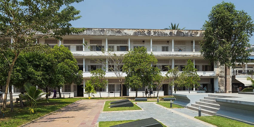 An image of Tuol Sleng, a former prison turned museum, preserving Cambodia’s history.