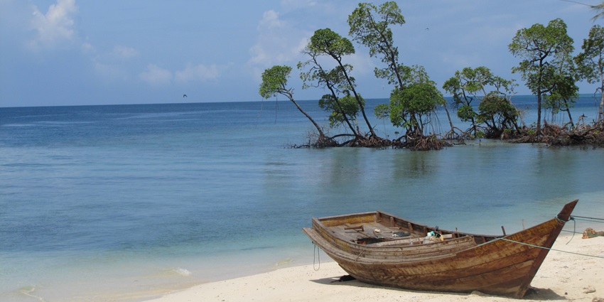 An amazing view of one of the beaches in Andaman and Nicobar Islands, ideal for relaxing