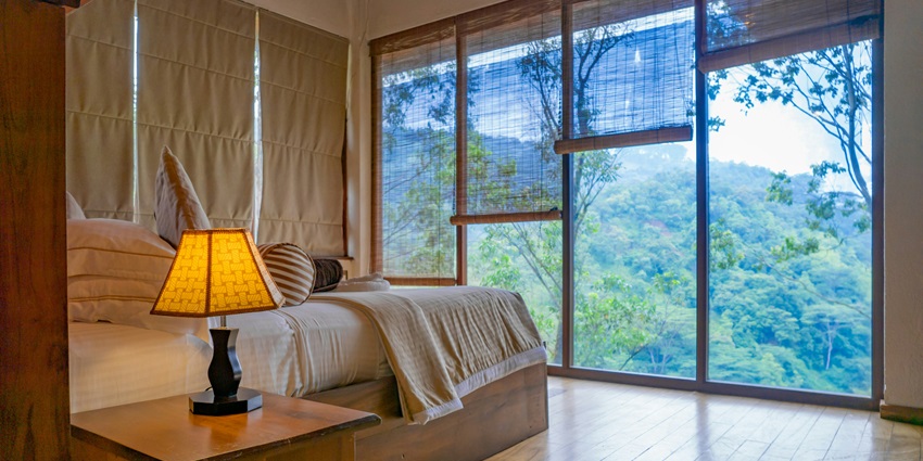 An image of wellness spa resort in a lakeview setting, one of the things to do in Koggala