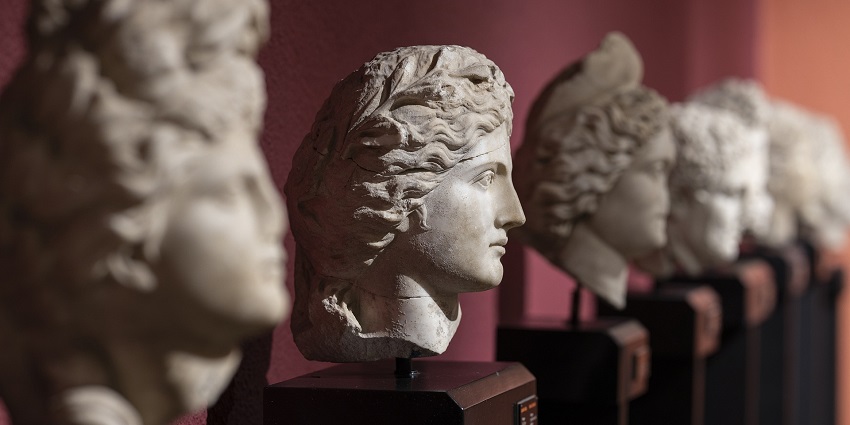 An image showing a bust sculpture focusing on the head, displayed in Historical Museums in Iceland