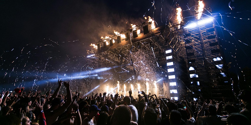 An image of Rock in Rio, exemplifying popular music festivals in Latin America.