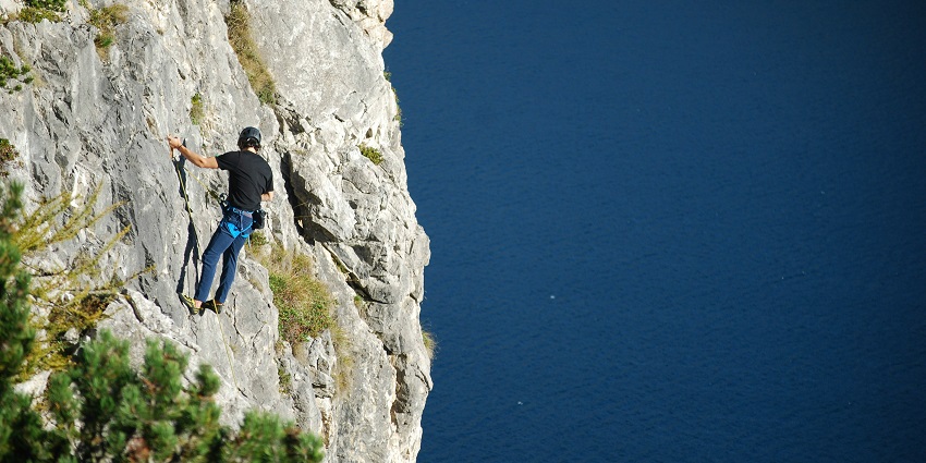 View of the majestic Rocklands, one of the famous spot for outdoor rock climbing in the world