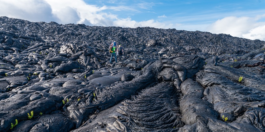 The rugged beauty of Savaii Lava Fields, one of the places to visit on The Samoa Islands.