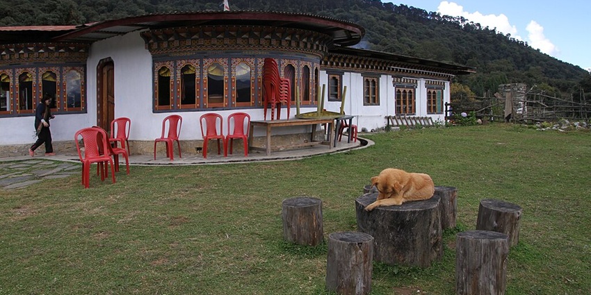 An image showing a view of Nobding village in Wandgue Phodrang district in Bhutan