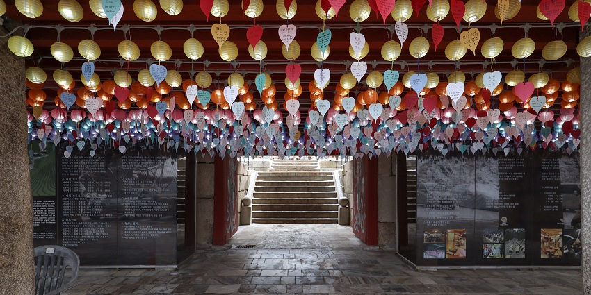 A glimpse of Seunggasa Temple, one of the holy temples showcasing Buddhist heritage.