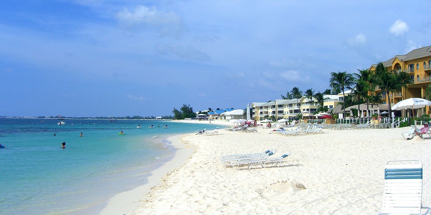 The Seven Mile Beach is famous for being surrounded by resorts and bars, making it one of the most popular white sand beaches in the world.