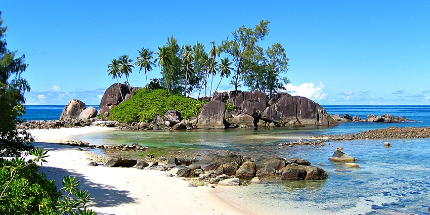 Stroll along powdery beaches and granite rock formations at one of the most beautiful islands.