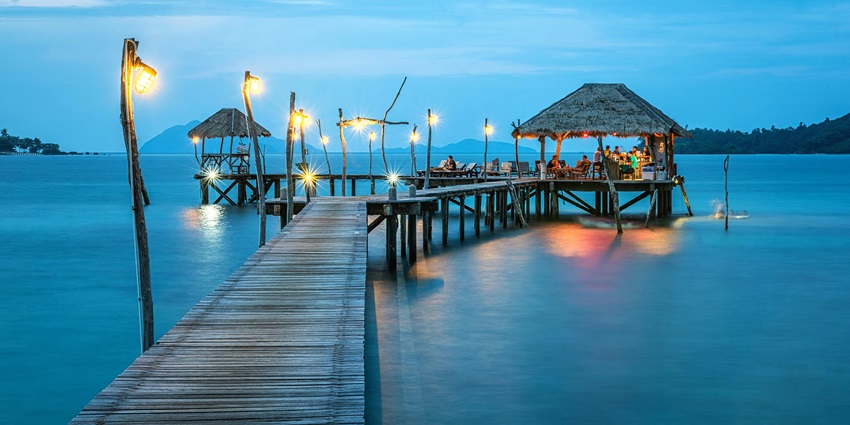 Image of Brown Wooden Bridge - a beach resort and restaurant to enjoy with family and friends