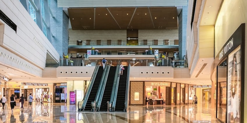 Multi-level shopping mall similar to Dubai Hills Mall featuring more than 630 outlets.