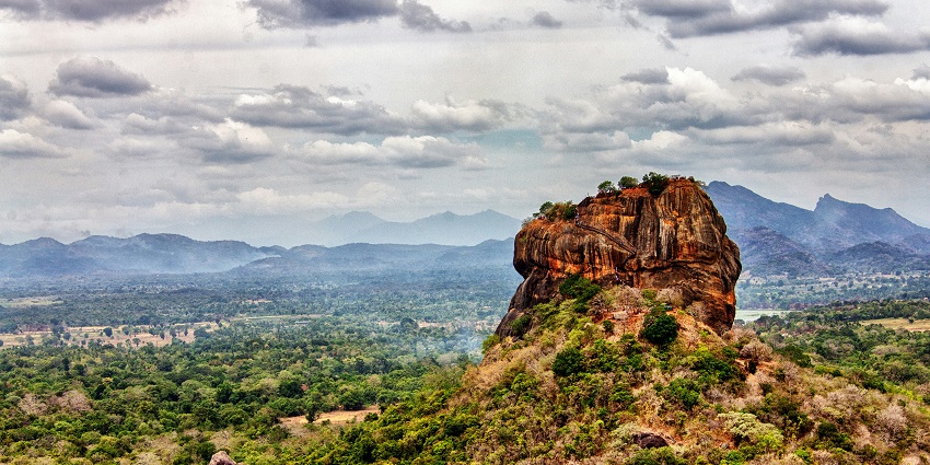 Sigiriya is a majestic rock fortress with ancient frescoes and breathtaking views.