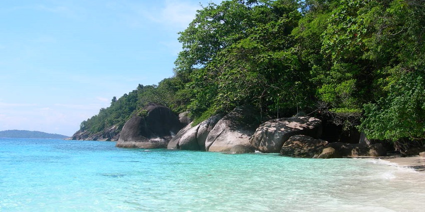 An image of the pristine Similan Island Beach, one of the most beautiful beaches.