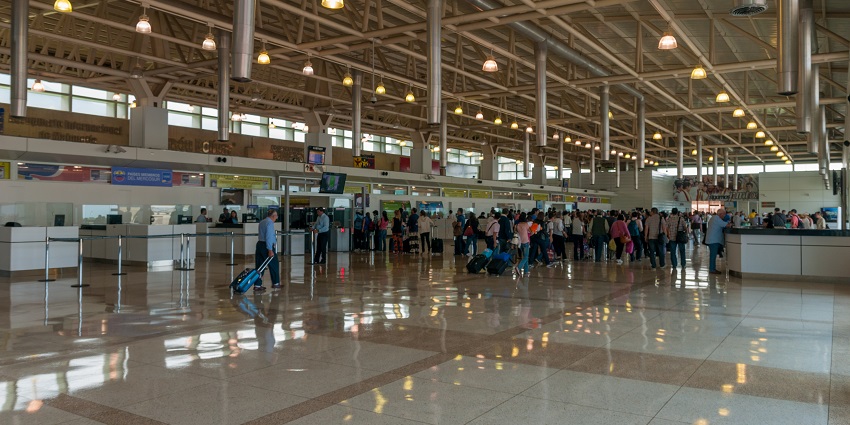 Planes are stationed at Simón Bolívar International Airport, one of the airports in Venezuela.
