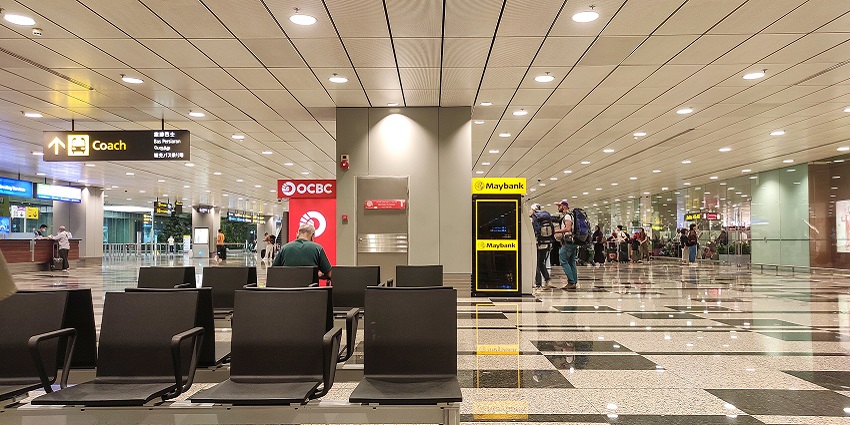 An image of Singapore Changi International Airport in Asia, showcasing the modern design of Terminal 4