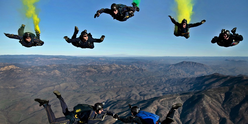 Experience skydiving above Robertson’s vineyards and mountain ranges in South Africa.