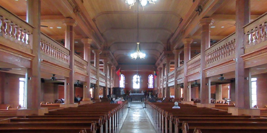 An image of St. John's Cathedral in Antigua, showcasing its grand twin towers and historic architecture, a common place to visit in Antigua.