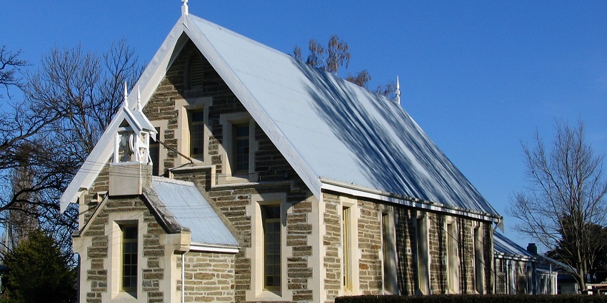 Wooden structure of st john’s presbyterian church, one of the churches in New Zealand for spirituality seekers