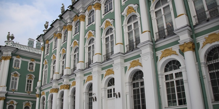 An image of the State Hermitage Museum, one of the oldest museums in the world.