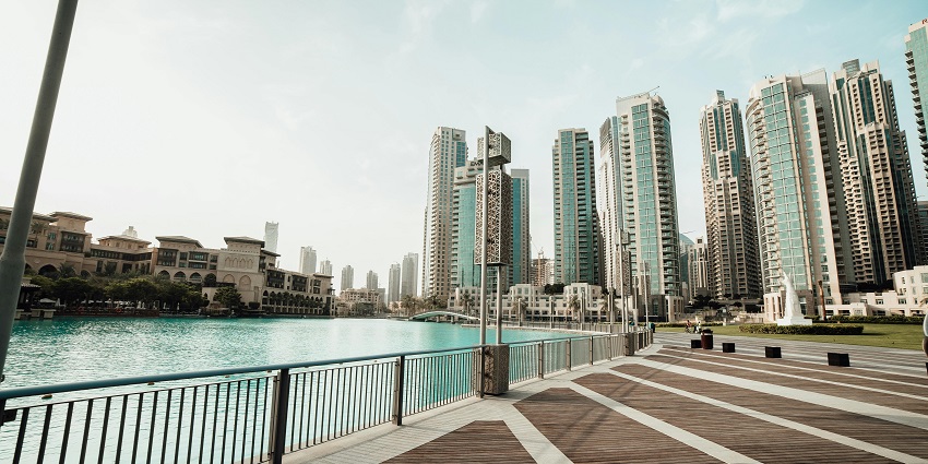 The best spot for photography is the dazzling Burj Khalifa Fountain show in Dubai.