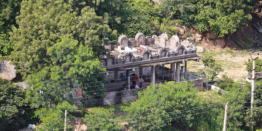 Sugreevar small Temple in Rameshwaram, honouring the loyal monkey king from the Ramayana.