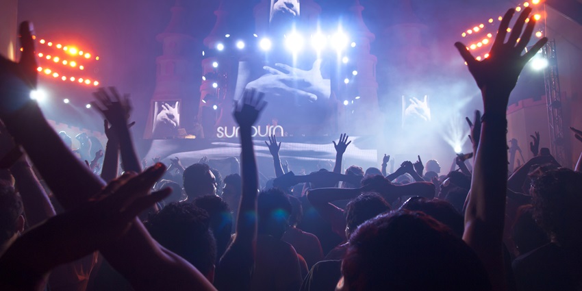 Energetic performances under the bright lights at a top music festival in the world