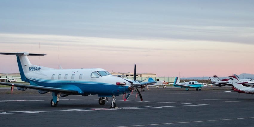 An image of an aircraft on the runaway at Tadjoura Airport, one of the airports in Djibouti.