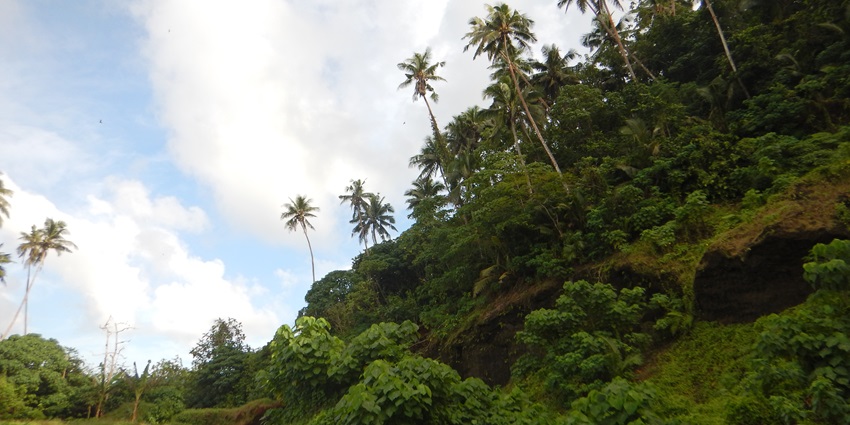 A beachscape of the Tafua Peninsula, a place not to miss visiting on The Samoa Islands.