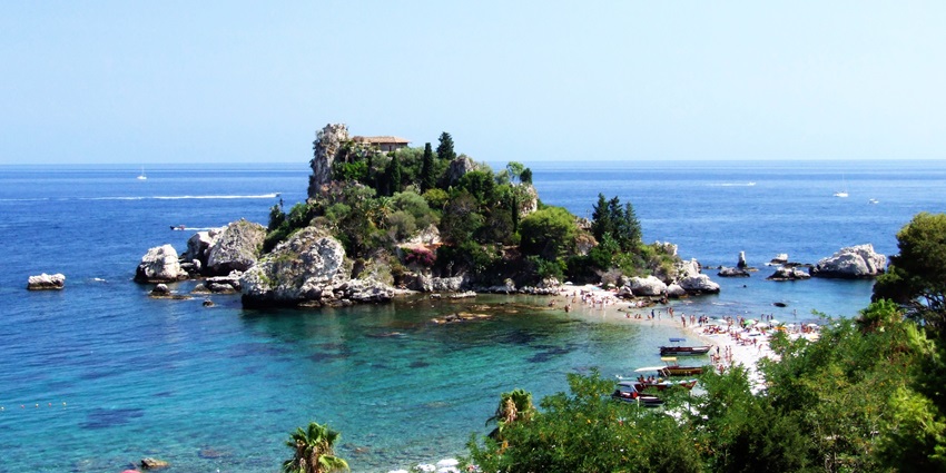 Enjoy stunning views of Mount Etna, historic ruins, and crystal-clear waters in Sicily.