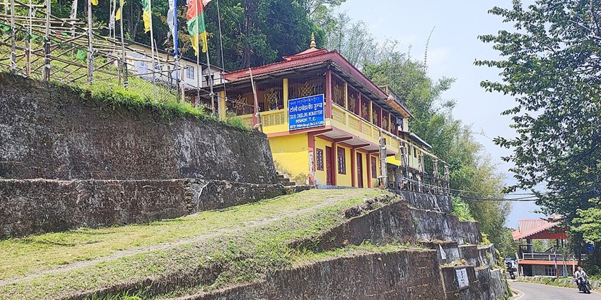 The revered Tashi Choeling Monastery in Bhutan, a place you can visit with your family.