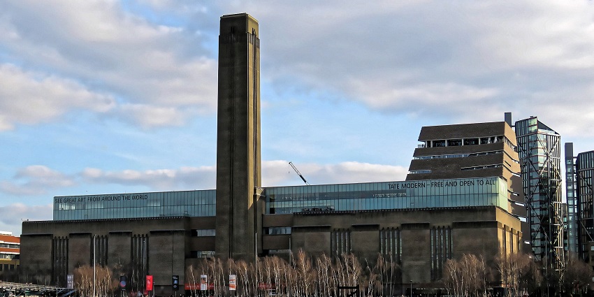 An image of the Tate Modern Museum in London, one of the top art museums in Europe