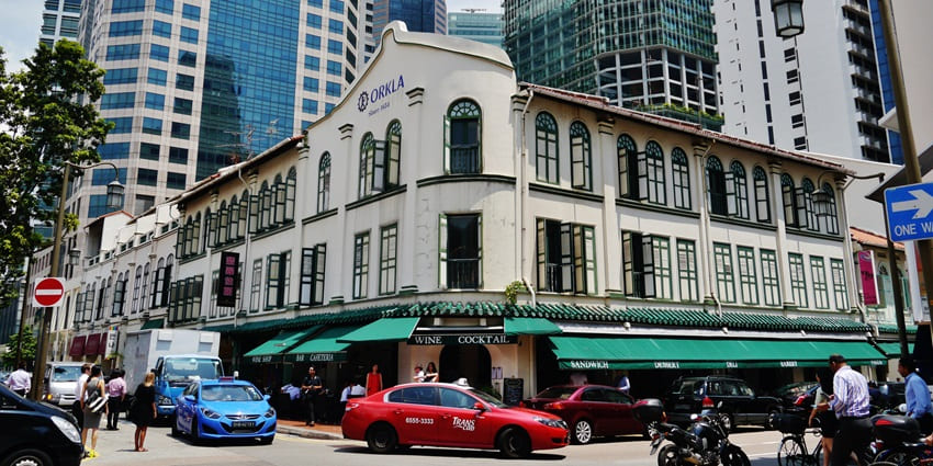 Walk along this historic street lined with temples and heritage buildings