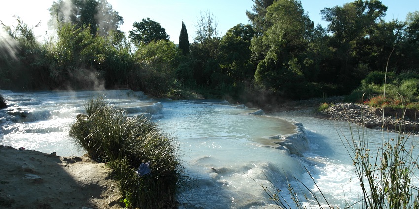 Image of Terme di Saturnia which is a famous spa in the Tuscan region of Italy.