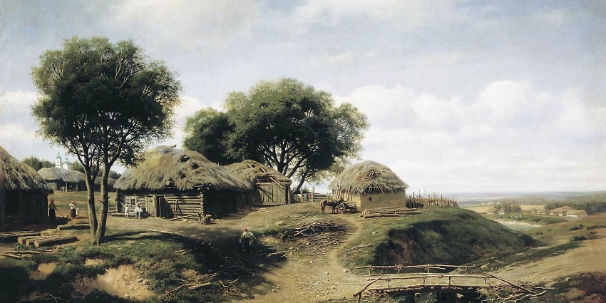 An image of a village resembling the warmth and beauty of the Tharu Tribal Village