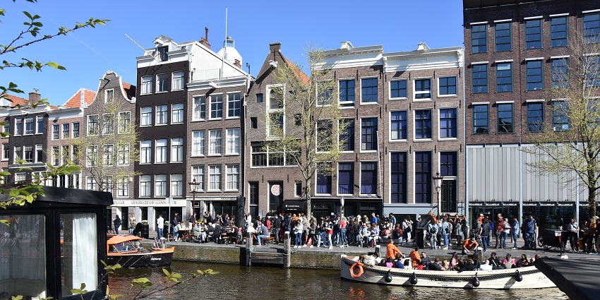 Experience the Anne Frank House through a virtual museum tour and explore its history.