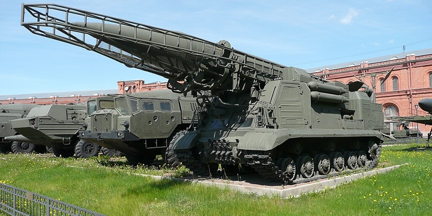 A vast collection of military artillery displayed at the Saint Petersburg Artillery Museum.