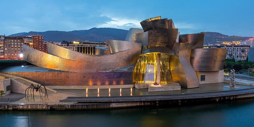 The Guggenheim Museum Bilbao, an architectural marvel in Spain, stands as a testament to modern art