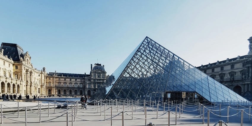 The Louvre Museum in Paris, is one of the most beautiful museums in the world.