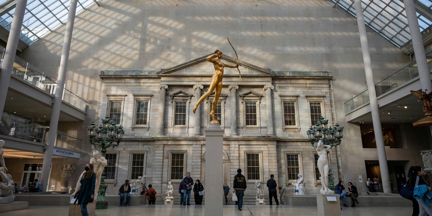 Image of The Metropolitan Museum of Art is in New York City.