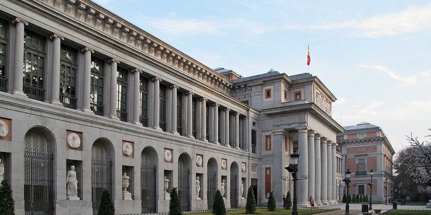 An image of the Prado Museum in Spain, one of the most famous museums in Europe