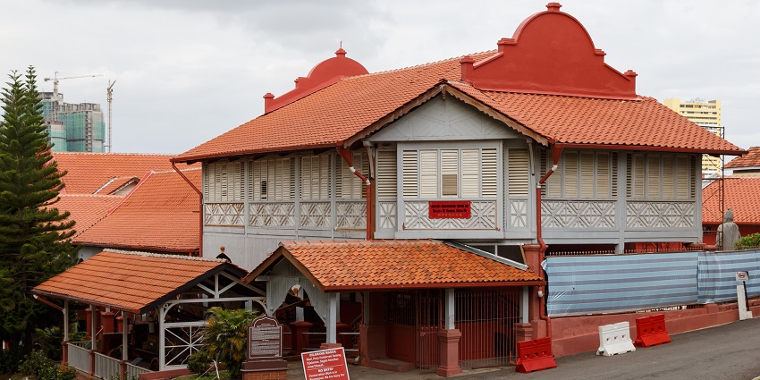 An image of The Stadthuys, one of the popular places to visit in Malacca, Malaysia