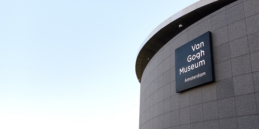 An image of the Van Gogh Museum in Amsterdam, one of the most famous museums in Europe