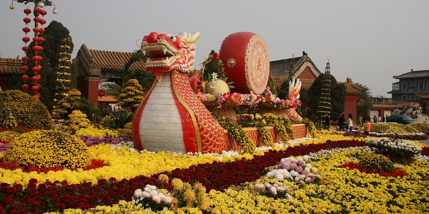 A roller coaster ride at Dragon Park in Sun World Halong Complex
