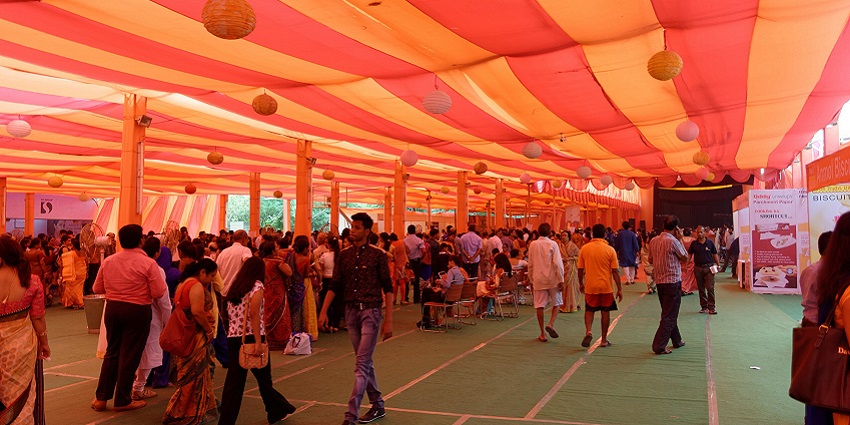 Pandal near Fatorpa Temple in South Goa during the festival of Navratri and Durga Pooja.