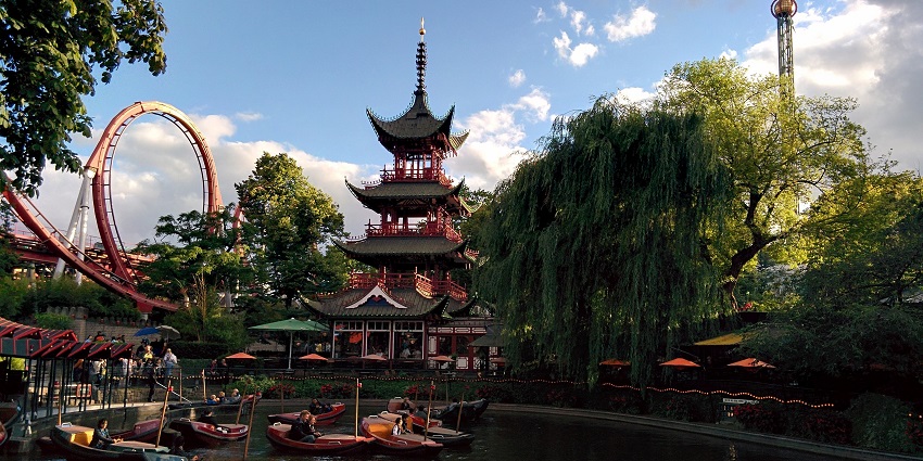 Tivoli Gardens, one of the oldest theme parks in Europe, offers rides and attractions